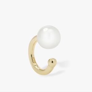 NEW Perfect Pearl Ear Cuff GOLD
